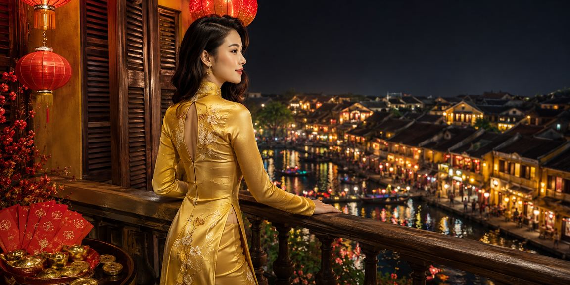 Phụ nữ mặc áo dài tại Hội An tham gia hoạt động giải trí trực tuyến hợp lệ